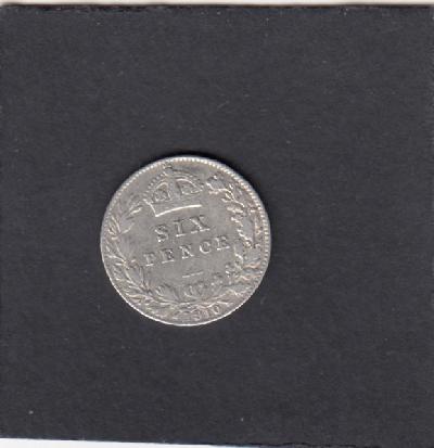 Beschrijving: 6 Pence  EDWARD VII